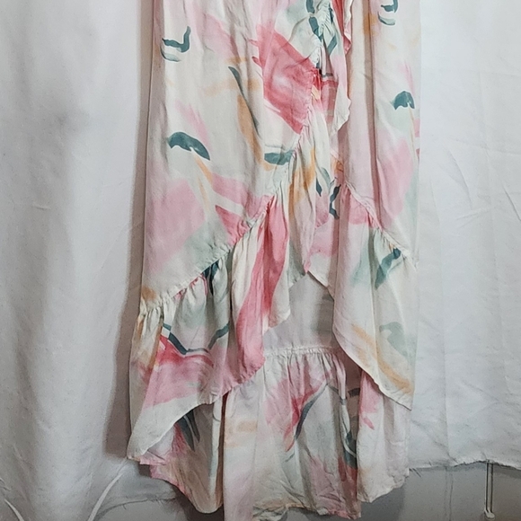 Zesica Boho Floral Wrap Maxi Dress Size Small - Picture 3 of 10